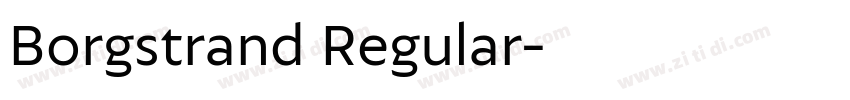 Borgstrand Regular字体转换